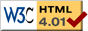 [Check my HTML 4.01]